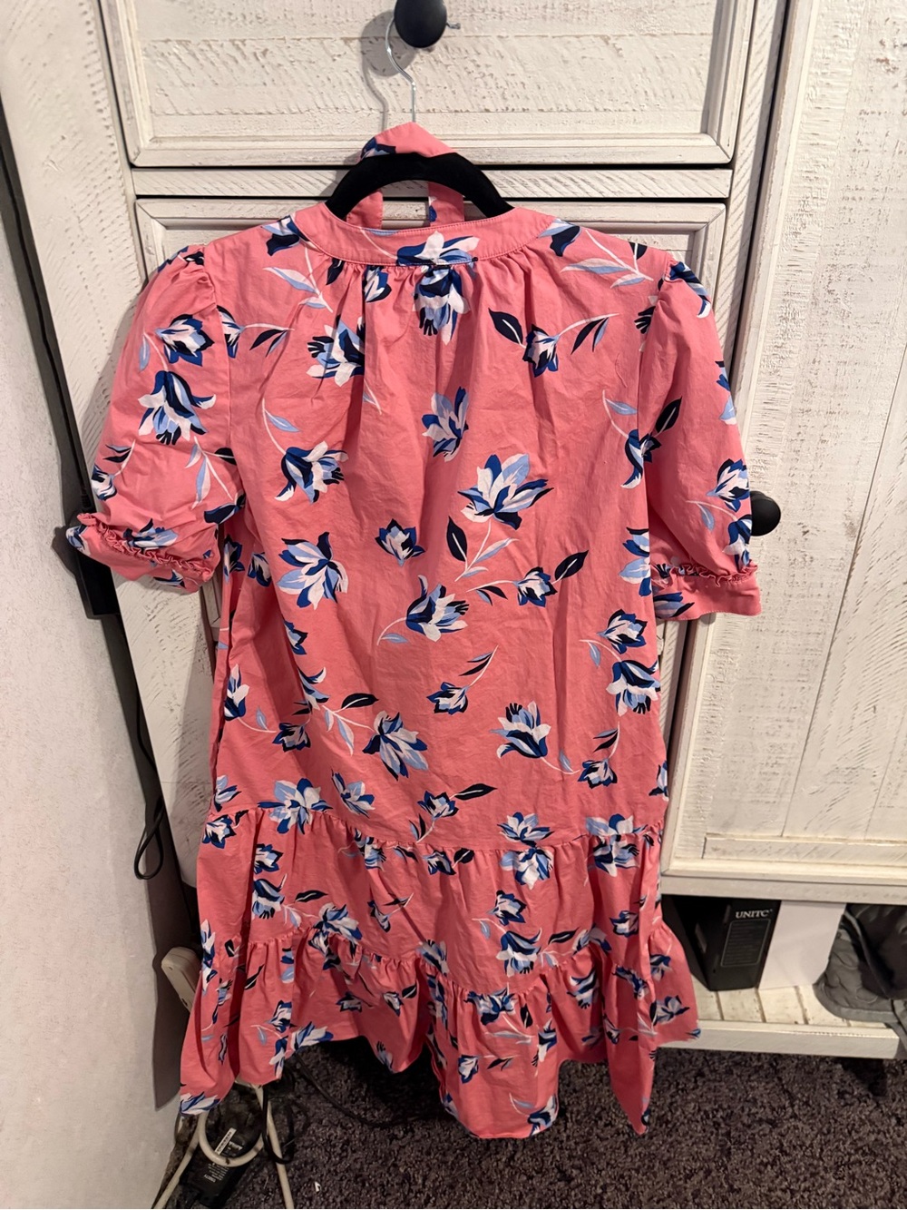 Draper James Pink Floral Tiered Maxi Dress